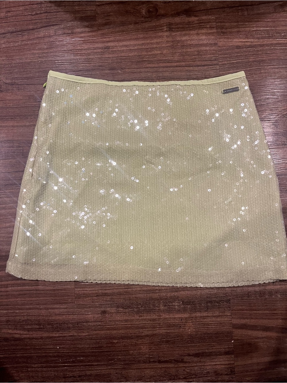 Missguided green Sequin Mini Skirt size S